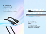 Cable de Carga Rápida Baseus Pudding Series Tipo-C a Tipo-C 100W 12m