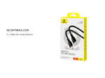Cable de Carga Rápida Baseus Pudding Series Tipo-C a Tipo-C 100W 12m