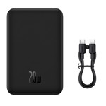Cargador Portatil Negro Inalambrico Baseus Power Bank Carga Rapida 20000mah 20w Tipo-C 