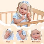 Muñeca Reborn Babeside, realista, cuerpo suave de 50 cm con caja de regalo