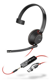 Auriculares Monoaurales UsbC Blackwire 5210 + Conec...