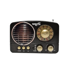 Radio Am/Fm Vintage Con Bluetooth, Dial Analogico Il...