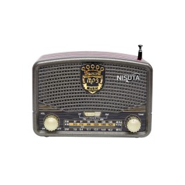 Radio Am/Fm Vintage Con Bluetooth, Dial Analogico, M...
