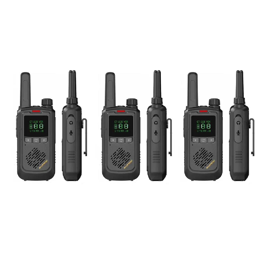 Pack 6 Radios Movil Handy Bf T17 Batería Recargable...