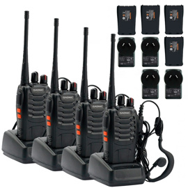 Handy Wk99u Kit X4 5W 16Ch Uhf Hasta 10Km + Manos L...