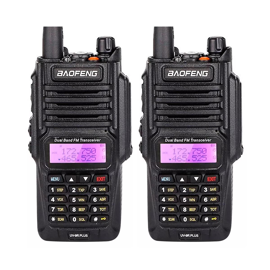 Pack X2 Radio Movil Handy Uv9r Plus Batería Recarga...
