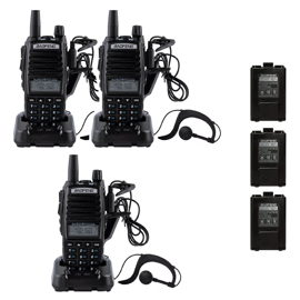 Kit X3 Radios Portátiles Handy Uv82 Doble Banda Vhf...