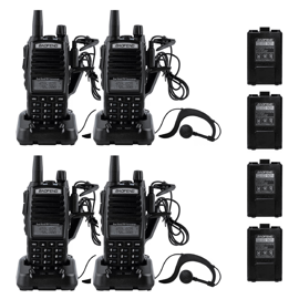 Kit X4 Radios Portátiles Handy Uv82 Doble Banda Vhf...
