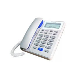 Teléfono De Mesa O Pared  Pa7600bl Blanco Y Azul
