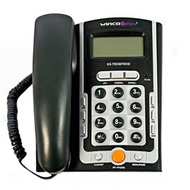 Teléfono Fijo Con Identificador W7070 Calculadora M...