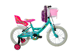 Bicicleta Peretti Infantil Rodado 16 Cross Dama Comp...