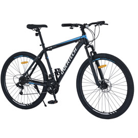 Bicicleta Mtb Overtech Q5 R29 Acero 21v Freno A Disco Negro Azul blanco Tamaño Del Cuadro L