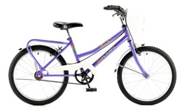 Bicicleta Rodado 20 Violeta Con Canasto