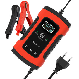 Cargador De Batería  Para Auto Moto 12V Corte Automá...