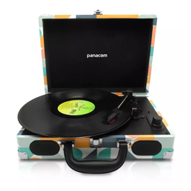 Tocadiscos  Lp8804 Bt Geometric Batería Recargable