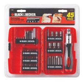 Set Atornillador Black Decker 71937 45 Piezas Con Cr...