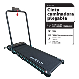 Cinta Caminadora  Plegable Con Motor 1.5Hp Negro