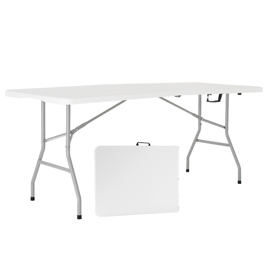 Mesa Picnic Plegable 1.80 Mts Blanca