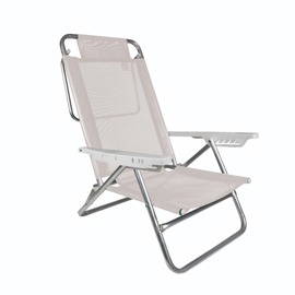 Reposera Summer  Reclinable Plegable Blanca 002107