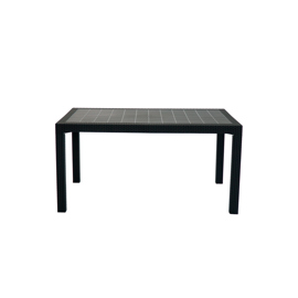 Mesa Plástic Rectangular Grafito Ratan Mesaindogrp
