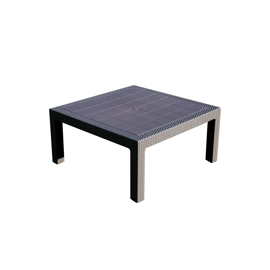 Mesa Plástica Cuadrada Capuchino Corta Mesabaruch