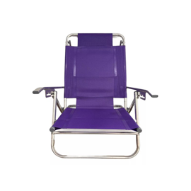 Reposera Playera De Aluminio Color Violeta 80005