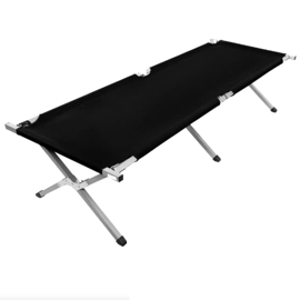 Catre Plegable  Catrealum Aluminio Negro