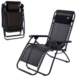 Reposera Reclinable Y Plegable De Gravedad Cero 