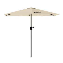 Sombrilla Parasol Recta  3M Protección Uv Jardín Terraza Crema