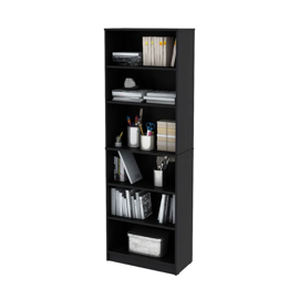 Biblioteca Billy Negra Alto 1.80M Melamina Negro