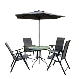 Set De 4 Sillones Y Mesa Redonda  FrIts011 Bérgamo