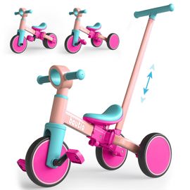Triciclo Kids 5 En 1 Con Mango De Empuje De 1 A 4 A...