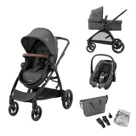 Cochecito Zelia S Trio 3 En 1 Dark Grey 
