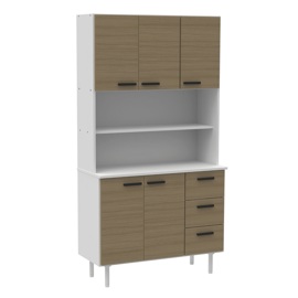 Aparador De Cocina 0.90  Mel Avellana               ...