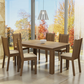 Juego De Comedor Analu Con 6 Sillas