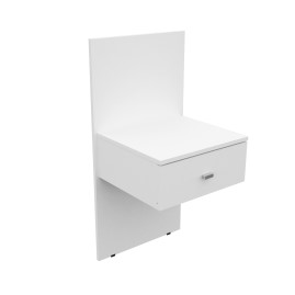 Panel Con Mesa De Luz Flotante Benethon Blanco