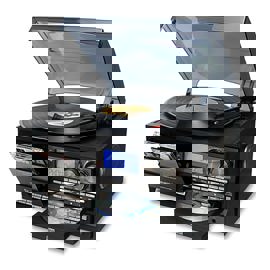 Tocadiscos De Vinilo 10 En 1, 3 Velocidades, Blueto...