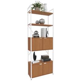 Estantería Tipo Industrial 4 Niveles Con Puertas Bl...