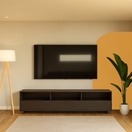 Rack Tv Mueble Para Televisor Moderno Wengue 180 Mts...
