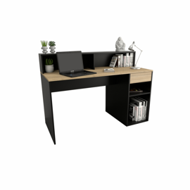 Escritorio Con Repisa 3049 Moderno Oficina Hogar Juv...