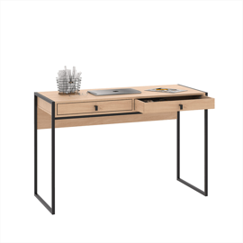 Escritorio Industrial Roble 2 Cajones Eci120