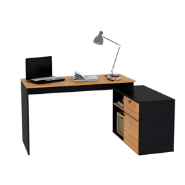 Escritorio Milan Negro Paraiso Ancho 168Cm