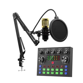 Kit Microfono Condensador Con Brazo Articulado Y Con...