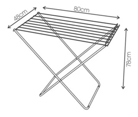 Tender Tendedero Plegable 8 Varillas Tes8V Balcon