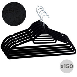 Kit X 150 Perchas Terciopelo Antideslizantes Flexib...