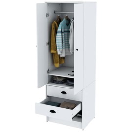 Ropero Placar  Libe Libe20bl Melamina Blanco