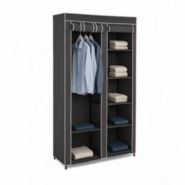 Armario Guardarropa Tela Poliéster 100X46x174cm