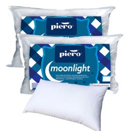 Set X2 Almohadas Moonlight 70X40cm. Fibra Antialérg...