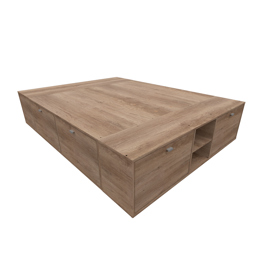 Box Benethon 2 Pl 1.40 Grei (Nebraska Gris) ...