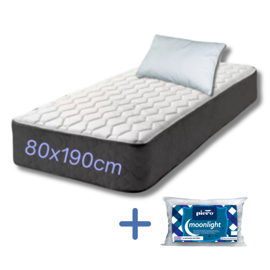 Colchón De Espuma Firme 1 Plaza Almohada De Regalo